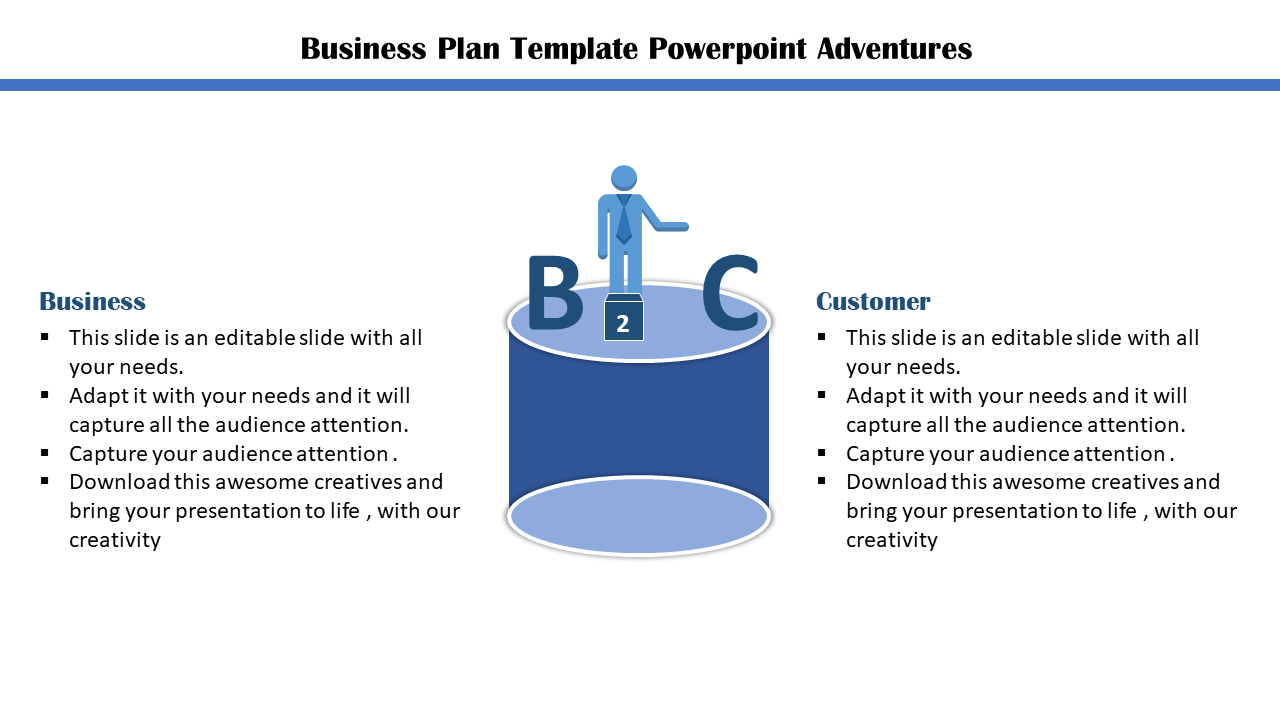 Simple Business Plan PowerPoint Template for Presentation